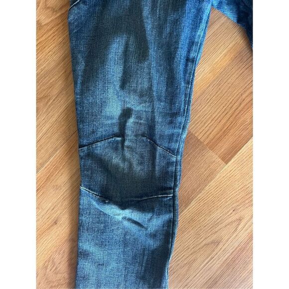 Rag & Bone Women's Blue Mid Rise Rally Cargo Skinny Moto Jeans Size 26 - Picture 2 of 6